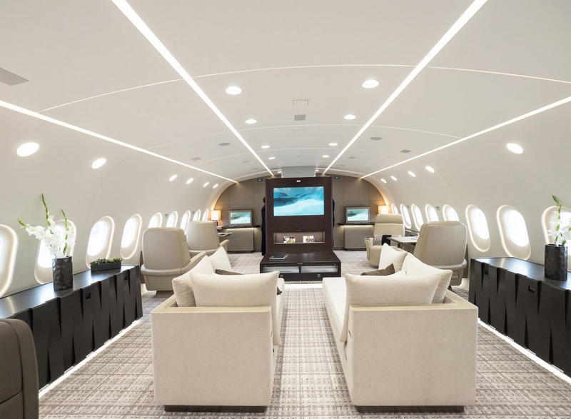 Illustration for article titled The New Boeing 787 Business Jet Is The Highest Penthouse Suite In The World